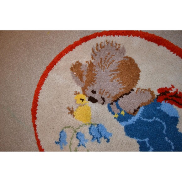 Cottage Core Sweet Childs Latch Hook Shillcraft Rug - Picture 2 of 6